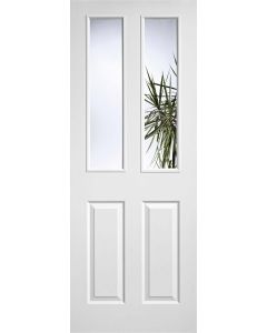 Internal Door White Moulded Textured 2P 2L LPD