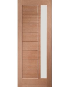 External Door Hardwood Modena with Obscure Glass Untreated M&T