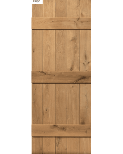 Internal Door Rustic Oak Ledged Untreated (JBK)