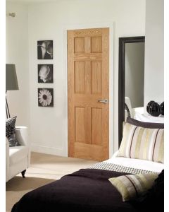 Internal Door Oak Colonial with non raised mouldings in situ