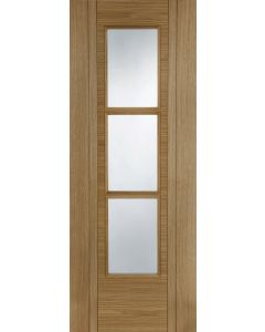 Internal Door Oak Capri 3 Light Semi Solid Core V-Groove Prefinished