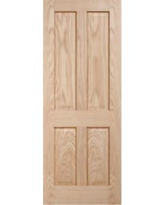 Internal Door Oak Regency 4 Panel non raised Untreated SPECIAL OFFER