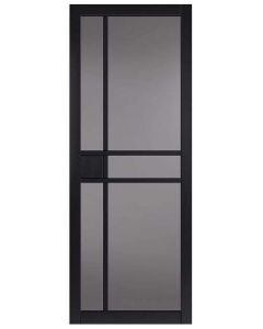 Internal Door Urban Industrial City Black With Tinted Glass