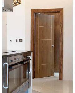 Internal Door Eco Mocha Soft Walnut Vertical Grain Prefinished - Standard Core