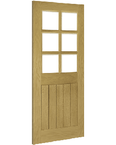 Oak Ely 6 Light Glazed Door Deanta 