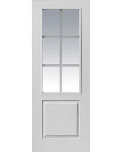 Internal Fire Door White Moulded Faro Glazed 