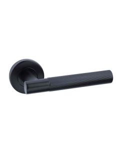 Internal Door Handle HARDWARE PACK Geneva On Round Rose Matt Black