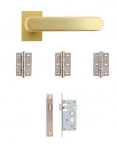 Juno Satin Brass Handle Pack standard kit