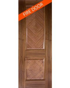 Internal Fire Door Walnut Kensington Prefinished 