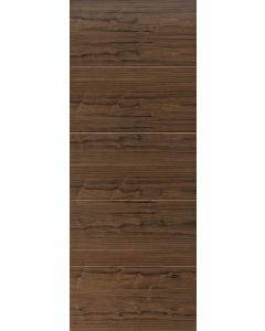 Internal Door Walnut Flush LARA with Grooves prefinished