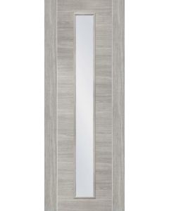 Internal Door white Grey Forli Clear Glass