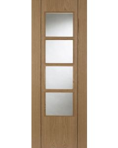 Internal Door Oak Vision Oak 4 Light With Walnut Inlay Pre Finished