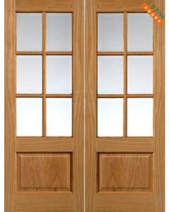 Internal Door Oak Dove Pairs