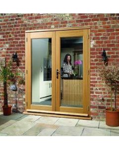 External French Door 6ft Oak La Porte Pre Finished