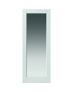 Internal Door White Primed Tobago with Clear Glass 'NEW FOR 2013'