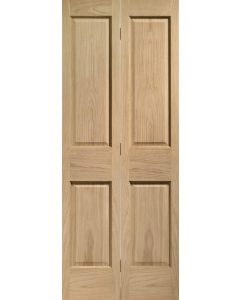 Internal Oak Victorian 4 Panel Bi Fold