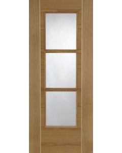 Internal Fire Door Oak Mirage 3 Light with Ash inlays Prefinished