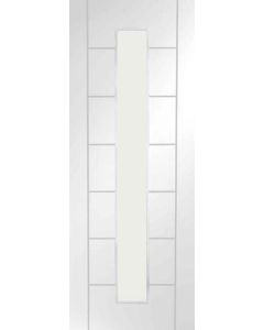 Internal Door White Primed Palermo 1 Light Clear Glass 