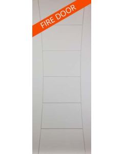 Internal FIRE DOOR Solid White Primed Pamplona