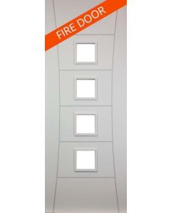 Internal FIRE DOOR Solid White Primed Pamplona Unglazed