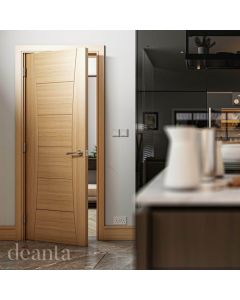 Internal Door Oak Pamplona Pre finished Lifestyle Image Door In Situ