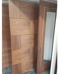 Internal Door Walnut Ravenna pre Finished Actual Image from the showroom Oakwood Doors