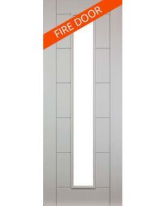 Internal FIRE DOOR Solid White Primed Seville Unglazed