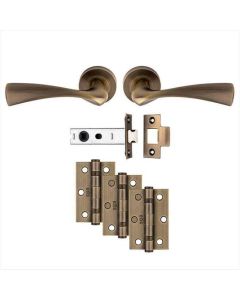 Sintra Latch Pack - Ultimate Door Pack  - Antique Brass