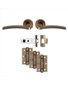 Tavira Antique Brass Handle and Latch Pack 