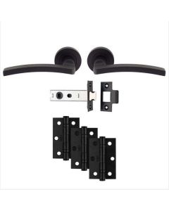 Tavira Matt Black Handle and Latch Pack 