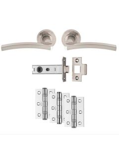 Tavira Satin Nickel Handle and Latch Pack 