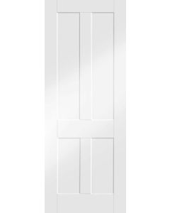 Internal Door Solid White Primed Victorian Shaker 4 Panel 