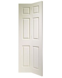 Internal Door Bi fold White Moulded Colonist 6 Panel