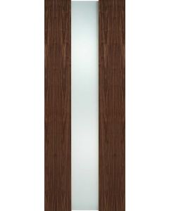 Internal Door Walnut Zaragoza with Obscure Glass Prefinished