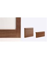 Internal Walnut Architrave Pack Shaker Style Prefinished 