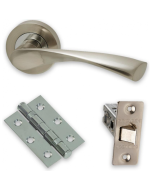 Internal Door HARDWARE PACK Solar on Round Rose Dual Finish LPD