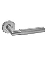 Internal Door Hardware Pack Zurich Satin Stainless Steel on Round Rose