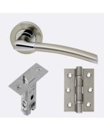 Internal Door HARDWARE PACK Mercury on Round Rose Dual Finish LPD Doors