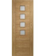 Internal Door Oak Palermo Obscure Glazed Prefinished