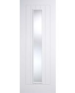 Internal Door White Primed Mexicano 1 Light with Clear Glass Only 