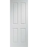 Internal Fire Door White Moulded Textured 4 Panel LPD 