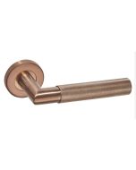 Internal Door Hardware Pack Zurich Copper on Round Rose